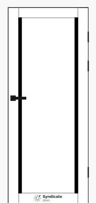 SD-PVC-112 Білий оксамит скло чорне